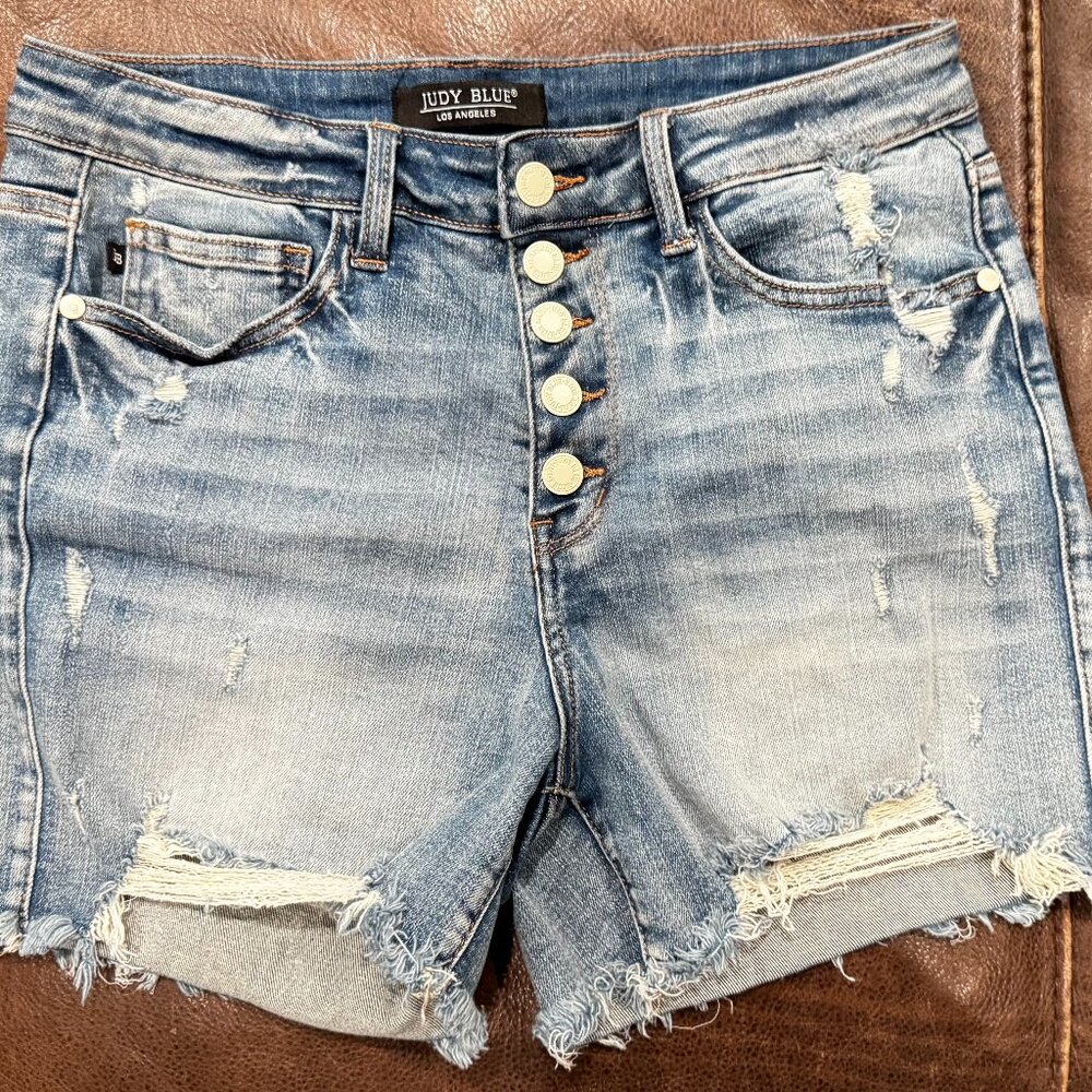 Judy Blue Distressed jean shorts
